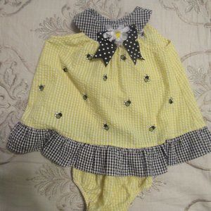 Rare Edition - Seer Sucker - Bumble Bee Set